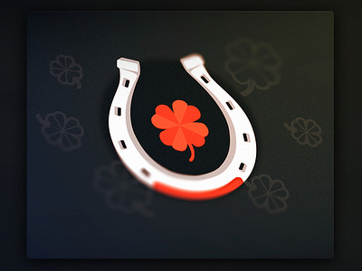 Get lucky! ^__^ drawing horse shoe icon illustration lucky vector