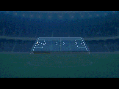 Football widget animation betting field day teams goal attack ball animation character widget football
