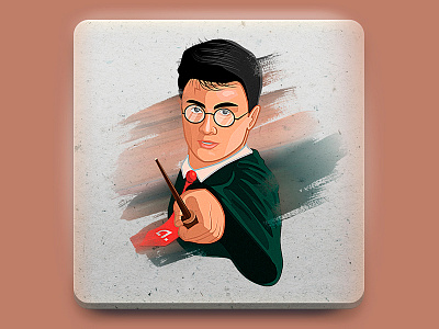 Harry Potter sticker illustration