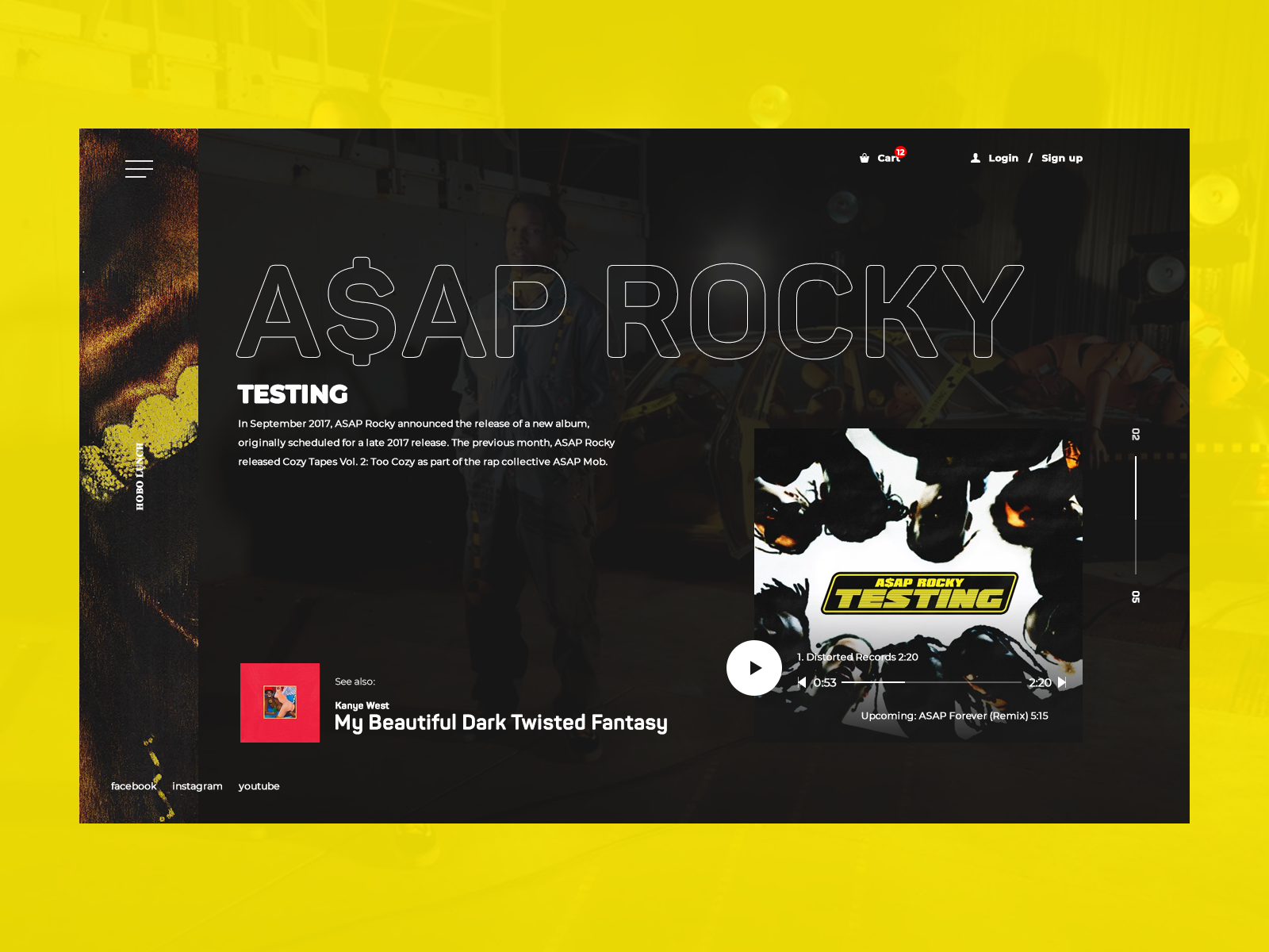 ASAP Rocky  Testing Wallpaper  Download to your mobile from PHONEKY