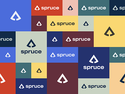 Spruce Colors branding color design flat logo vector