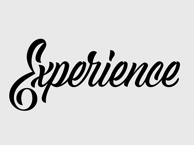 Experience lettering