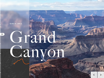 Travel Design Challenge - Photo Album adobe after effect antelope canyon design grand canyon map navigation parallax travel travel app ui ui challenge ux web
