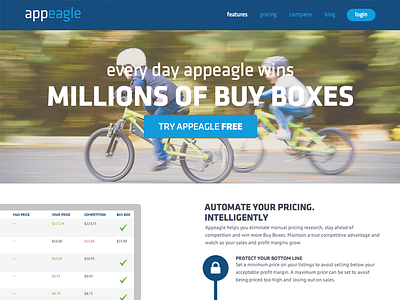 Appeagle Features Page appeagle css html illustrator photoshop responsive web design wordpress