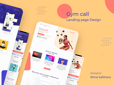 Gymcall landing page