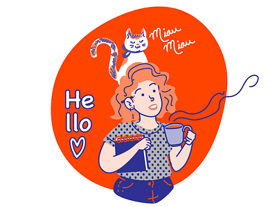 Hello there illustration vector