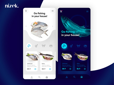 Fish Market app app design ecommerce fish market ui ux