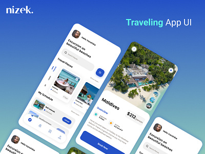 Traveling app design app design nizek traveling app ui ui design