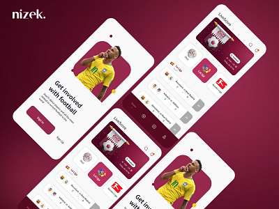 Football UI app design