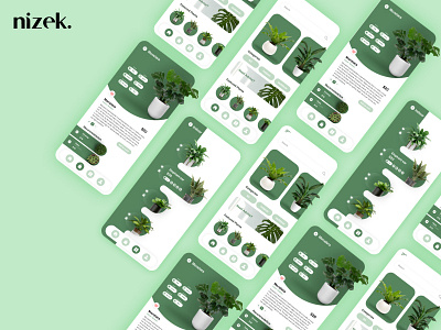 Plant care app UI design