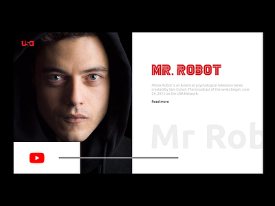 Mr Robot app design ui ux