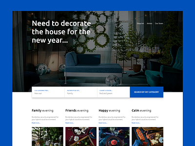 Evening Store design ui ux website