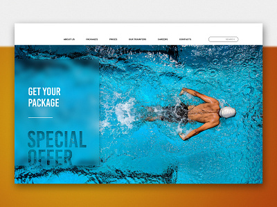 Sportsclub Web design ui ux website