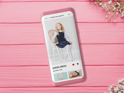 Kids Clothing app design ui ux