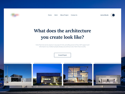 Architecture Creater design ui ux website