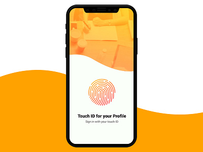 Bank Login touchid app design ui ux