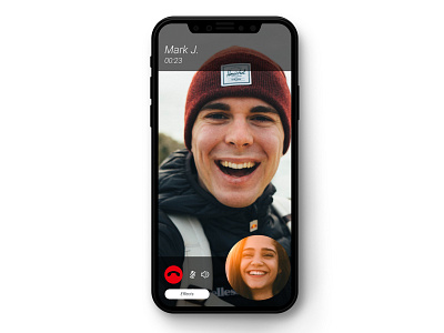 Video chat app design ui ux