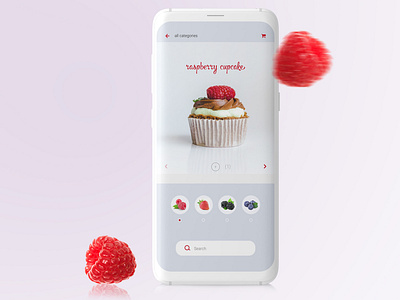 Cup cakes app design ui ux