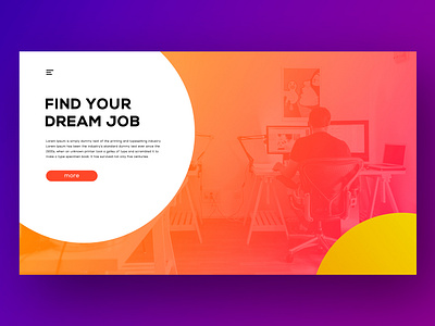 Find Your Dream Job design ui ux website