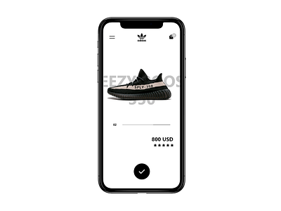 Yeezy Sh app design ui ux