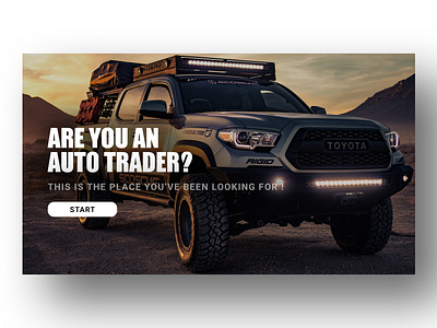 Auto Trade design ui ux website