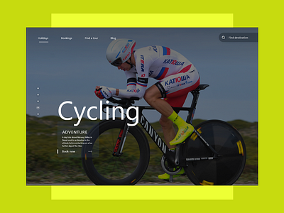 Cycling design ui ux website