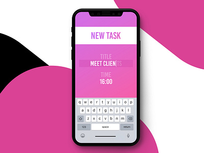 New Task app design ui ux