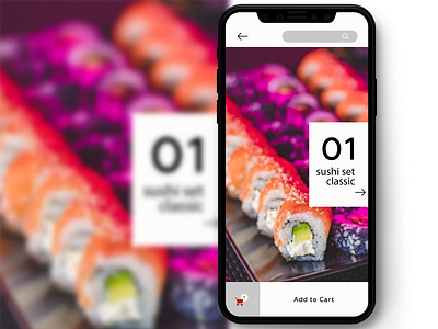 Order sushi app design ui ux
