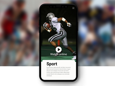 Sport news App app design ui ux
