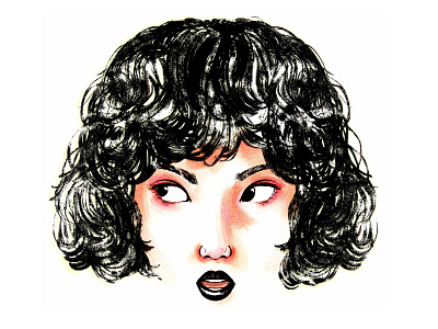Withe faces drawing feeling illustration people withe women womens
