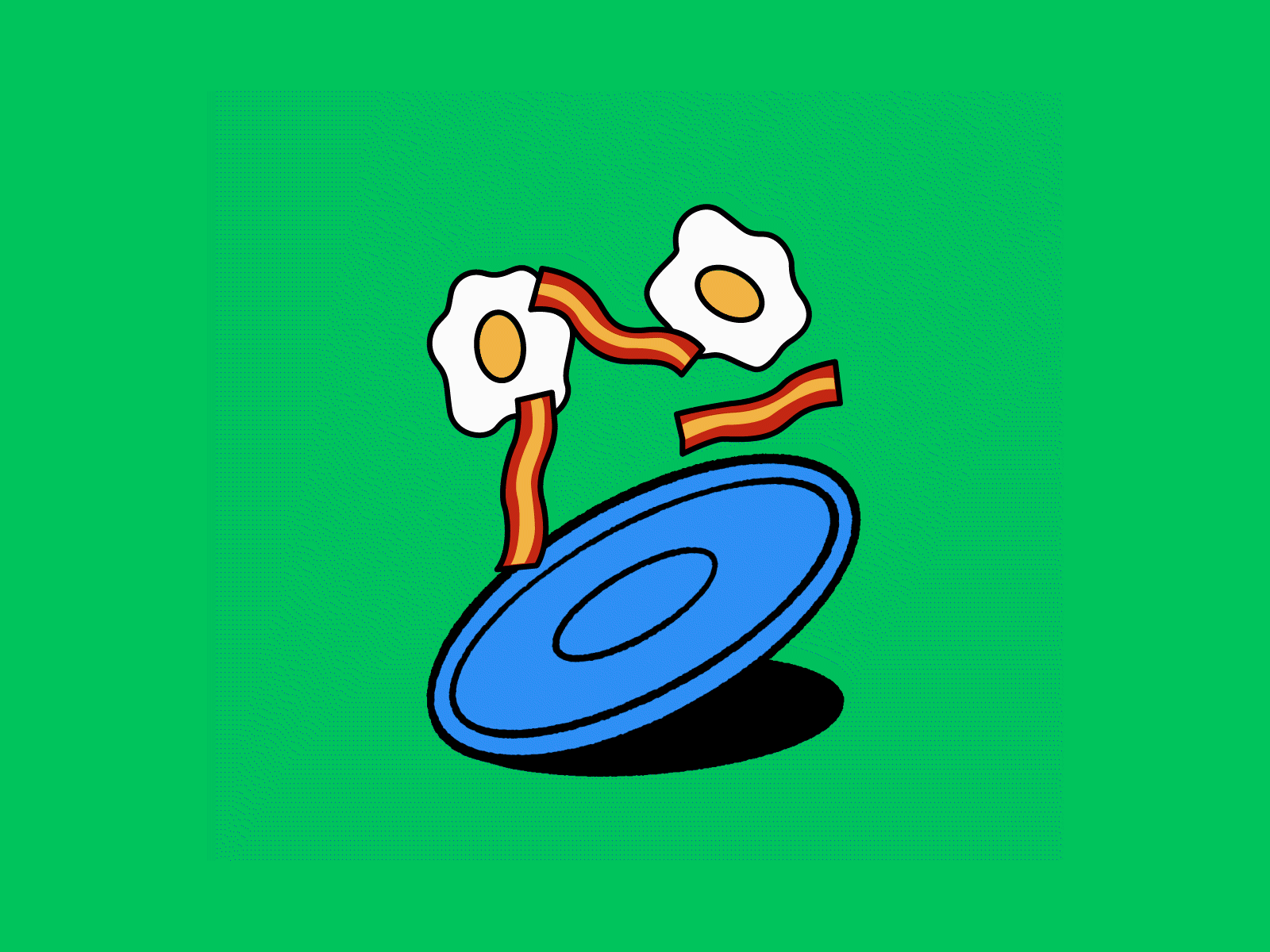 light breakfast breakfast drawing eggs illustration morning procreate