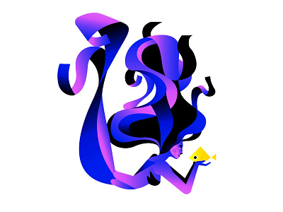 Mermay - dtiys - Maferzan challenge character colors design drawing illustration may mermay vector
