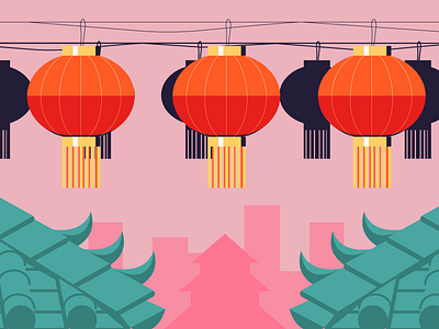 Chinatown - San Francisco Trip branding character design drawing illustration vector