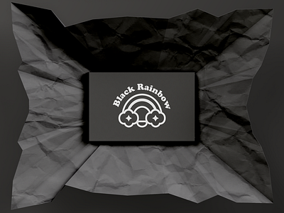 Black Rainbow Studio branding design illustration logo vector