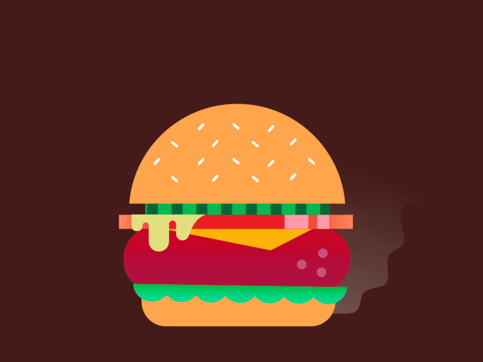 Burger Build colors design drawing illustration vector