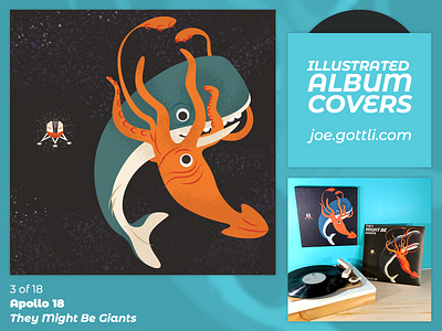 Illustrated Album Covers - Apollo 18 by They Might Be Giants