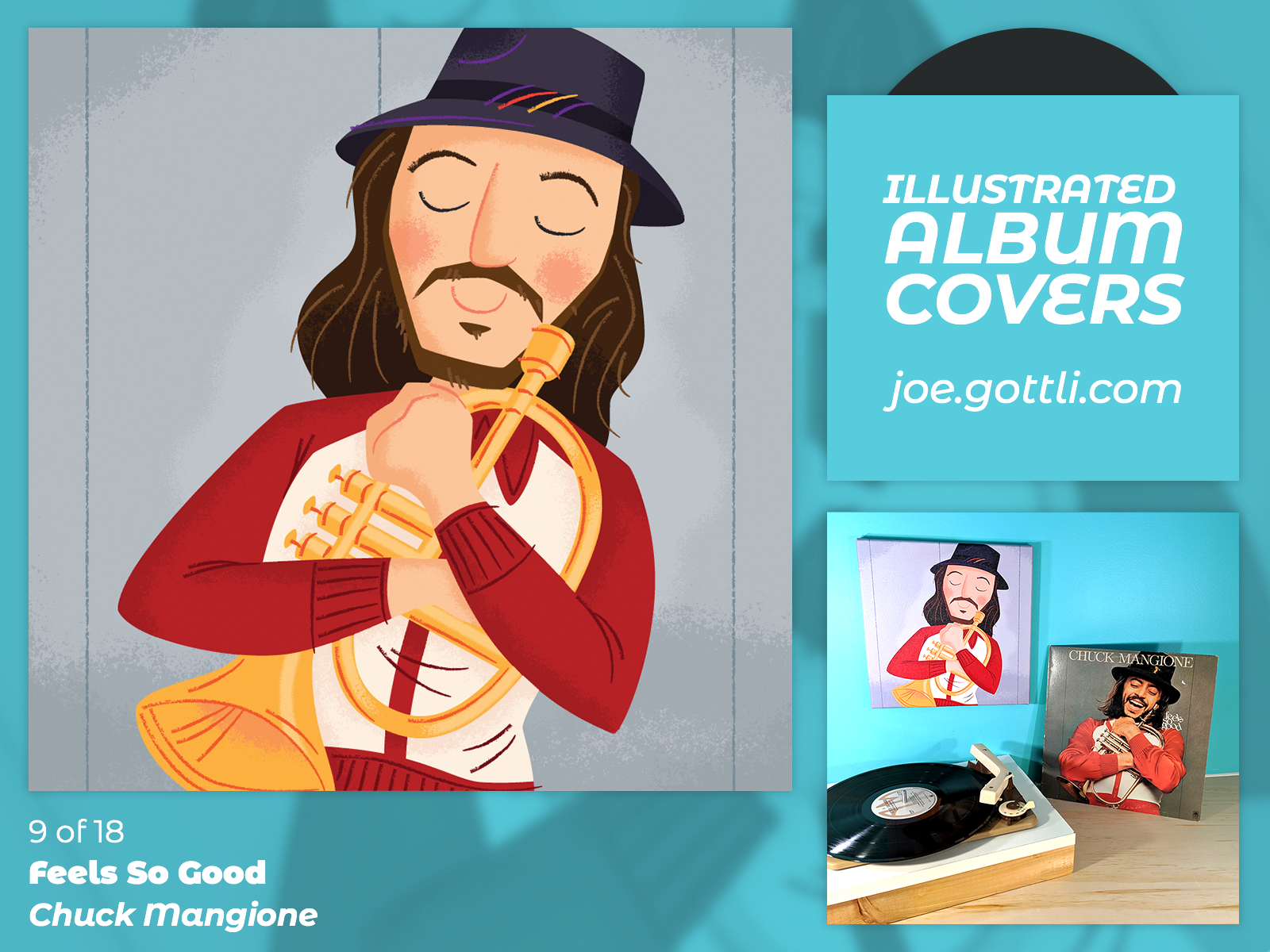 Illustrated Album Covers - Feels So Good by Chuck Mangione by Joe ...