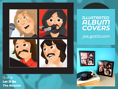 Illustrated Album Covers - Let It Be by The Beatles