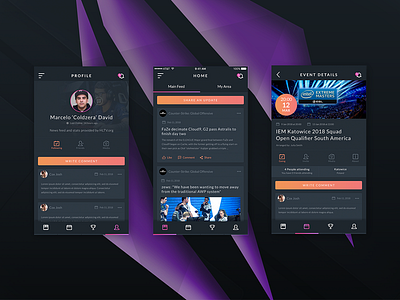 Esports app concept