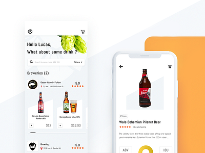 Brewery Marketplace App UI