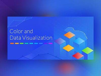Color and Data Visualization Illustration abstract color design illustration marketing vector