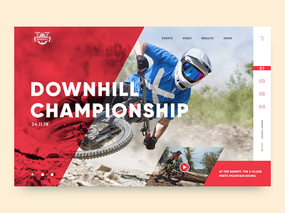 Downhill MTB bicycle downhill bicycle extreme sports interaction mtb timaking ui ui ux ui animation ux ux design web design