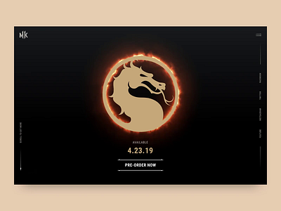 MK11 11 concept design game interaction mk11 mortal combat 11 mortal kombat timaking ui ui ux ui animation ux design web design