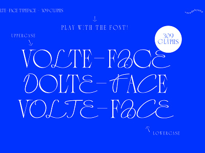 Volte-Face Typeface chic serif font design feminine font modern script font script font serif font type design typography versatile font webdesign