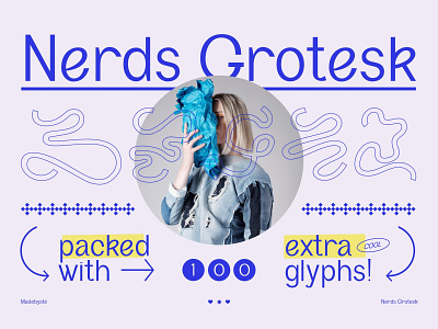 Nerds Grotesk Typeface graphic design graphic font grotesk font modern font sans serif typography