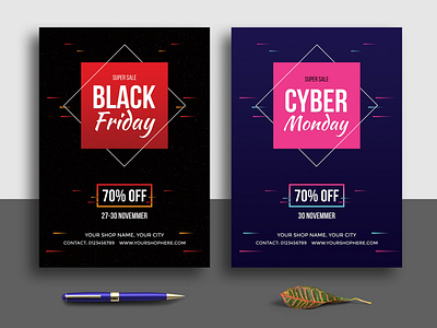 Black Friday Cyber Monday Flyer