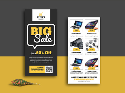 Black Friday DL Flyer Rack Card advertisement big sale black friday black friday dl flyer black friday flyer black friday rack card branding dl flyer flyer marketing promotion rack card sale year end sale