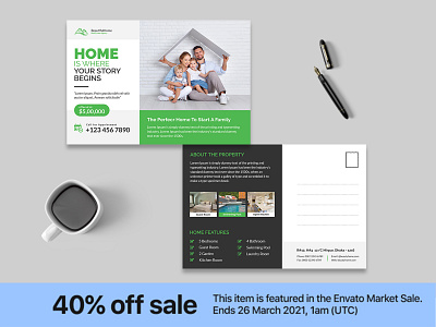 Real Estate Postcard (40% off) off offer postcard promotion real estate real estate postcard sale