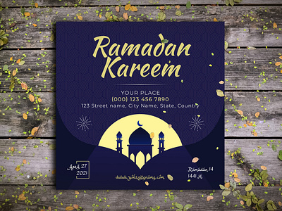 Ramadan Kareem Social Media Banner banner iftar iftar party pilgrimage ramadan ramadan banner ramadan flyer ramadan kareem social media
