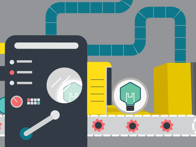 Factory animation after effects motion graphics explainer ae gif factory flat vector illustration illustration